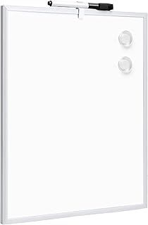 Amazon Basics Magnetic Dry Erase Board, Aluminum Frame, 28 x 35.6 cm, White