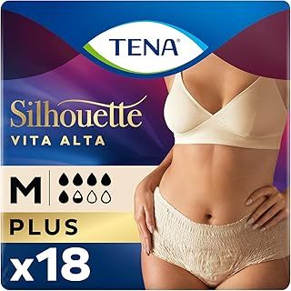 Tena Lady Silhouette Pants Plus, Medium (75-105cm) - 2 Packs of 9 Pants