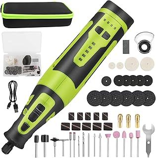 2025 Kalamotti Cordless Rotary Tool, 8V Power Rotary Tool Kit with 5 Speed, 105pcs Accessories, 2500mAH Large Battry, Mini Electric Grinder for Sanding, Carving, Polishing, Engraving