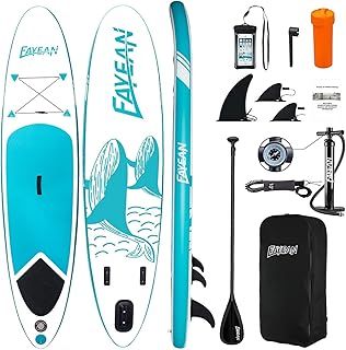 Paddle Board, Fayean Inflatable Stand Up Paddleboard 10'x28“x6“ SUP Board Include Pump, Paddle, Backpack, Coil Leash,Carry Bag, Repair Kit and Waterproof Case