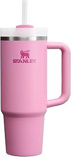 Stanley Quencher FlowState H2.0 Stainless Steel Vacuum Insulated Tumbler with Lid and Straw for Water, Iced Tea or Coffee, Smoothies and More, Peony, 850.5 g