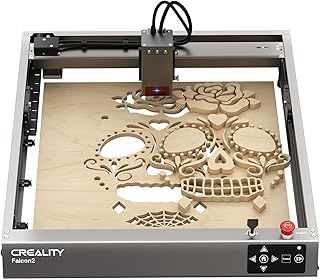 Creality La-ser Engraver, 12W La-ser Cutter and Engraving Machine with Air Assist, High Accuracy DIY CNC Machine for Wood and Metal, Acrylic, Leather, Engraving Area 415 x 400mm