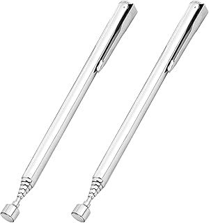 2PcsMagnetic Telescoping Pick-Up Tool with Pocket Clip 3 Lb Extendable Magnetic Grabber Reacher Tools,for Men, DIY Handyman