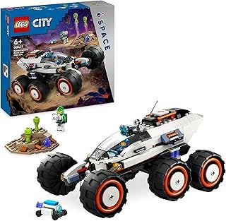 LEGO City Space Explorer Rover and Alien Life Building Toys Set for 6 Plus Year Old Boys, Girls & Kids with Astronaut Minifigures, Toy Robot and Alien Figures for Imaginative Play, Birthday Gift 60431
