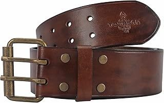 TOURBON Deluxe Cowhide Leather Belt for DIY Workshop Tool Pouch Western Cowboy Mens Strap