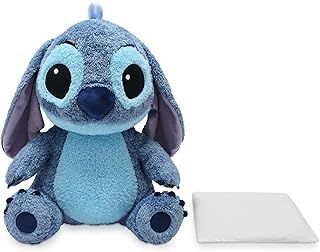 Disney Store Official Stitch Weighted Medium Soft Toy, 36cm/14”, Cuddly Toy with Removable Weighted Pouch, Stitch Stuffed Animal with Embroidered Details, Soft-Feel, Suitable for All Ages
