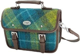 Glen Appin Harris Tweed Bervie Mini Satchel Bag With Adjustable & Removable Shoulder Strap