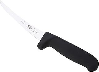 Victorinox GL275 Fibrox Safety Grip Flexible Boning Knife, 15 cm, Black,5.6613.15M