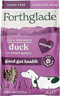 Forthglade Dry Dog Food, Cold Pressed, (2kg Resealable Bag), Duck with Vegetables, Hypoallergenic Dog Food, Grain Free Complete Meal, Natural Senior, Adult and Puppy Dry Dog Food
