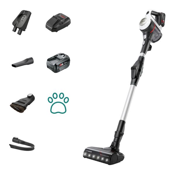 Bosch Unlimited 7 MultiUse Cordless Vacuum Cleaner, BCS712GB, White