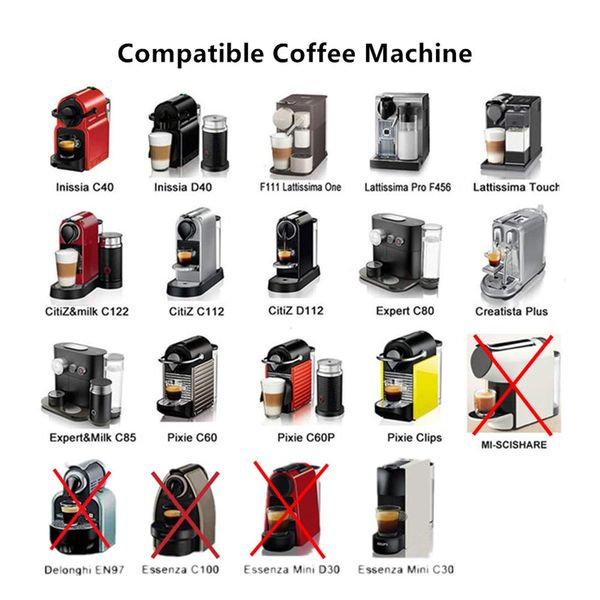 Refillable Nespresso Coffee Capsule Stainless Steel Refill Capsule - Reusable Refill Capsule Capsules for Nespresso Machines Espresso 2 Capsules