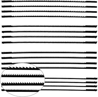 Scroll Saw Blades 10/15/18/24 Teeth Pinned Scroll Saw Blade for Sawing Timber/Plastic/Foam/Soft Metals - 16pcs