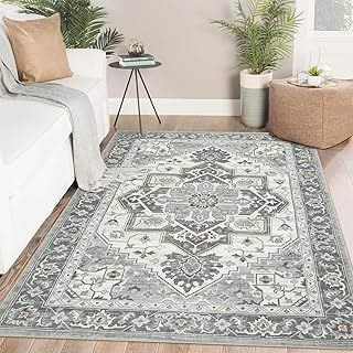 Famibay Rugs Living Room 90x150cm Bedroom Rug Supper Soft Fluffy Rug Washable Rug Sage Green Non Slip No Shedding Boho Area Rugs for Living Room Bedroom Hallway