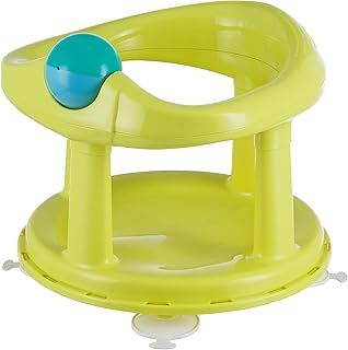 Bebeconfort Swivel Bath Seat, 6 - 12 months, Max. 10 kg, Child Bath Support Seat, Bath Seat, Non-Slip Baby Bath Chair, Ergonomical, Suction Cups, color Lime