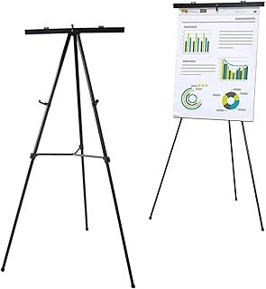 Lightweight Aluminum Telescoping Adjustable Display Easel, 177 cm, Black