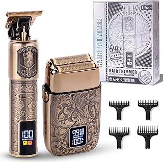 Electric Foil Shaver and Beard Trimmer Men, Electric Shavers Razor Hair Clippers for Mens Rechargeable Cordless, Mens Grooming Kit with 4 Guards, Close Shave, Gifts for Men