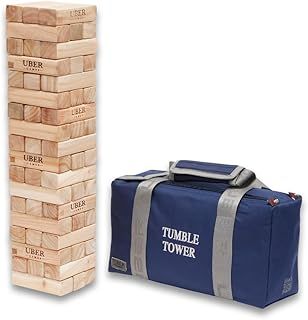 Tumble Tower - Hardwood - In 6 sizes - Giant Garden Games - Indoor & Outdoor Game for everyone - Wooden Tumbling Towers with superior strength & Durability