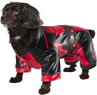 Rubie's Official Deadpool Dogpool Pet Costume, Dog/Pet Fancy Dress, Size M