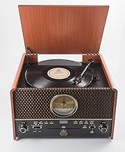 GPO Chesterton Record Player, CD Player, USB, FM Radio, Cassette Player, AUX IN, Built-in Speakers