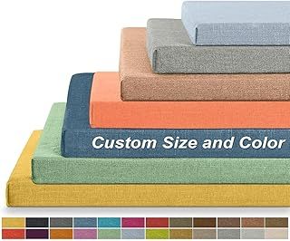 Custom Bench Cushion,Personalized Window Seat Cushion,Non-Slip Seat Pad Cushion for Shoe Bench Sofa Long Chair,Indoor/Outdoor Foam Furniture Replacement Cushions Patio Garden Seat Pad(Thickness 3CM)