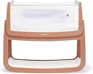 SnuzPod 4 Baby Bedside Crib – Natural – Safety Tested, Dual View Mesh Windows & Fits Most Beds