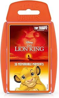 Top Trumps Disney The Lion King Specials Card Game, play with 30 memorable moments from the presentation of Simba to No Worries, educational gifts and toys for boys and girls aged 6 plus