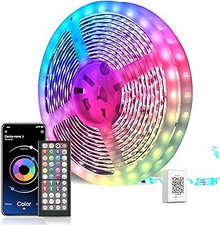 LED Strip Lights 30m, Ultra-Long LED Lights Strip Music Sync, App Control with Remote, LED RGB Tape Lights LED Lights for Bedroom Party