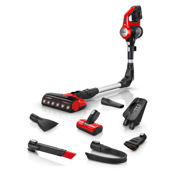 Bosch Unlimited 7 Pet Cordless Vacuum Cleaner, BCS71PETGB, Tornado Red