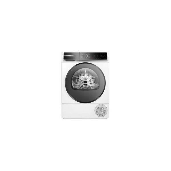 Bosch WQB235B40 Series 8 Smart Heat Pump Dryer, 8 kg, AutoDry Optimal Drying, SmartDry Automatic Dryer Program Selection, Drum Interior Lighting Best Drum Illumination