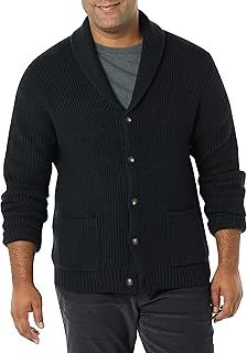 Amazon Essentials Men's Long-Sleeve Soft Touch Shawl Collar Cardigan