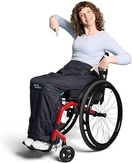 MyBlanket, Wind & Waterproof Wheelchair Rain Cover, Lightweight & Compact, Suitable for Electric & Manual Wheelchair & Mobility Scooter, Leg Protection, Without Getting Up, Midnight Blue (L-XL)
