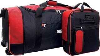 Fashion By Purdashian Travel Bag | Easy to Store Folding Large Suitcase | 1.2 Kilo Lightweight Suitcase Wheeled Holdall | Large 32" Duffle Bag with Wheels