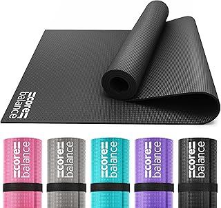 Yoga Mat, Thick Foam 6mm, Non Slip, Exercise Fitness Gym, Compact Lightweight With Carry Strap