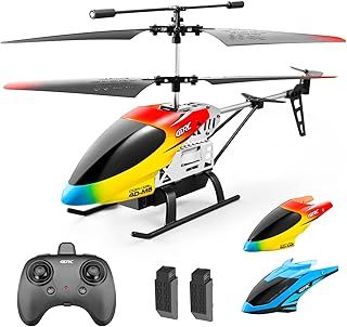 4DRC M5 Remote Control Helicopter Altitude Hold RC Helicopters with Gyro for Adult Kid Beginner,2.4GHz Aircraft Indoor Flying Toy with 3.5 Channel,High&Low Speed,LED Light,2 Battery for 25 Min Play