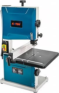KATSU Tools Benchtop Bandsaw 200mm 350W Electric Woodworking Band Saw, 80mm Cutting Depth, 45° Tiltable Metal Work Table for Mitre Cuts, Blade Included 100555