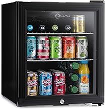 Super50 LED – Mini Fridge Black | 50L Beer, Wine & Drinks Fridge | LED Light + Lock & Key | Energy Efficient (Black)