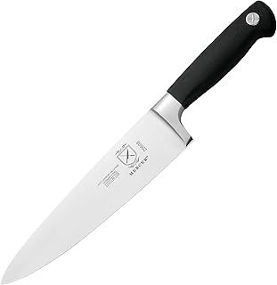 Mercer Culinary Genesis 8-Inch Forged Chef's Knife, Wood, Black