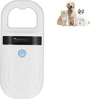 Animal Microchip Reader, 134.2KHz 128 Records Data Storage Animal Chip Scanner, Handheld Portable Pet Microchip Scanner Animal Tag Reader for Dog Cat Tracking and Management