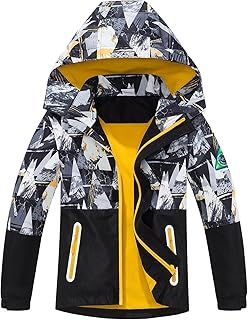 Boys Waterproof Jacket Fleece Lined Raincoat