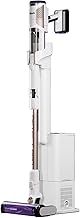 Shark Detect Pro Cordless Vacuum Cleaner with 2L Auto-Empty System, Ultra-Lightweight & Flexible Anti Hair Wrap Vacuum with Pet & Duster-Crevice Tools, 60 Mins Run-Time, Dock, White/Brass IW3611UKT