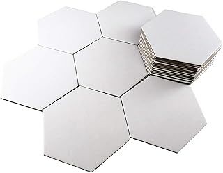 Apostrophe Games Hexagon Board Game Tiles – 20Pcs Large Game Board Pieces Blank Game Board Chits, Same Size as Settlers of Catan – Create Your Own Custom Tiles