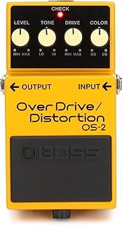 BOSS Overdrive/Distortion Guitar Pedal (Os-2),Gold