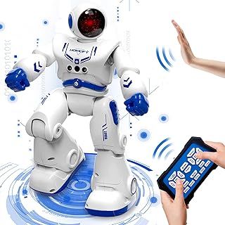 Kids Toys for 4 Year Old Boy Girls Remote Control Robot Kits with RC Smart Gesture Sensing Educational for Kids Christmas Birthday Gifts for 4 5 6 7 8 9 10 11 12 Years Old Boys Girls