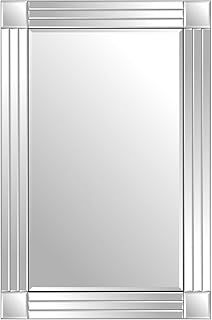 Silver Triple Bevelled Venetian Wall Mirror 3Ft X 2Ft (91cm X 61cm)