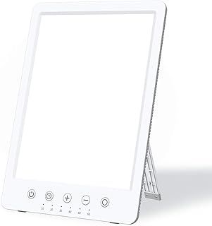 Easysleep Sun Lamp 10000 Lux LED Energy Therapy White Warm Light with 7 Timer and 10 Adjustable Brightness and with Memory Function and 2 Flexible Placement. (White)