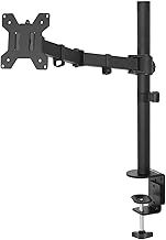 Amazon Basics Single Monitor Stand - Height Adjustable Arm Mount, Steel, Black