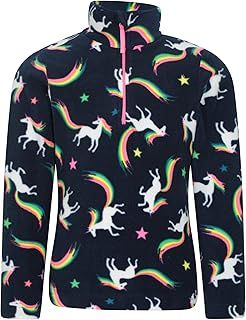 Mountain Warehouse Endeavour Kids Fleece Jacket - Half Zip, Lightweight, Micro Fleece, Fast Dry, Antipill For Boys & Girls - For Spring Summer, Travel & Outdoors