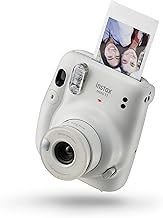 instax mini 11 instant film camera, auto exposure and Built-in selfie lens, Ice White