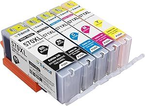 PGI-570XL 570 571 Edible Ink Cartridge for Pixma MG5700 MG5750 MG5751 MG5752 MG5753 MG6850 MG6851 MG6852 MG6853 MG7750 MG7751 MG7752 MG7753 TS6050 TS6051 TS6052 TS5050 TS5051 TS5052