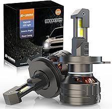 D-Lumina H4/9003 Led Headlight Bulb 120W 30000LM,High Lumens LED Kit,6500K Cool White, IP68 Waterproof and Advanced Cooling System, Halogen Upgrade Replacement, Pack of 2